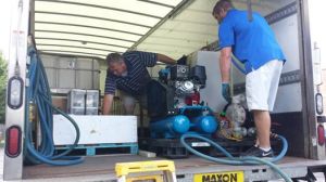 Anterior Quest HG Containment System inside delivery truck